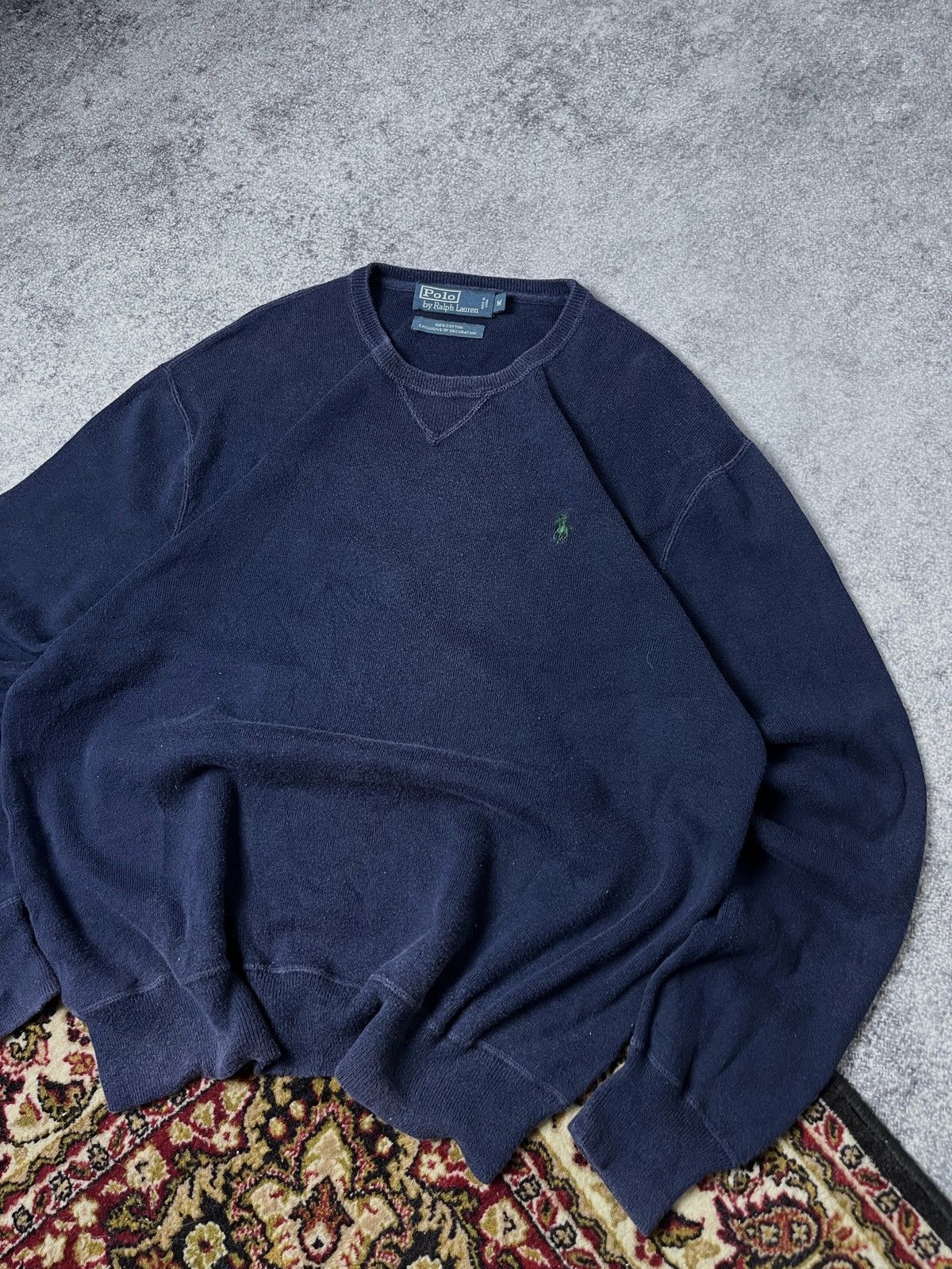 Polo Ralph Lauren 🔥90’s Ralph Lauren Polo Cable Knit Sweater Y2K Jumper Boxy Size US M / EU 48-50 / 2 - 2 Thumbnail