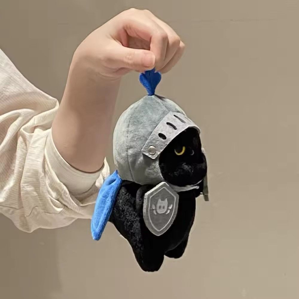 Toy Machine Kawaii Stuffed Detachable Shield Knight Cat Plush Toys Doll Size ONE SIZE - 2 Thumbnail