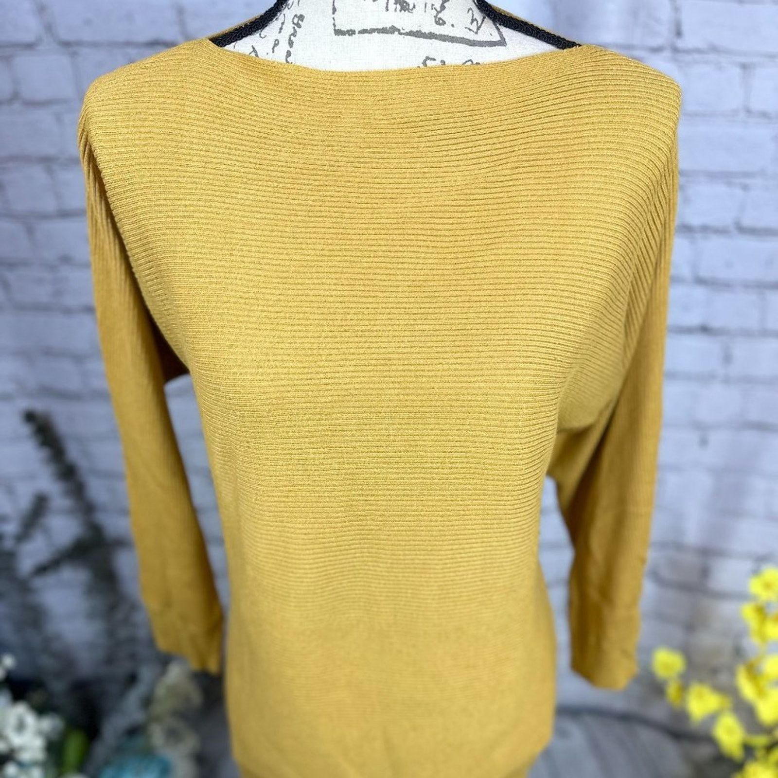 Other Cable & Gauge Ribbed Boat Neck Tunic - Golden - size L Size L / US 10 / IT 46 - 5 Thumbnail