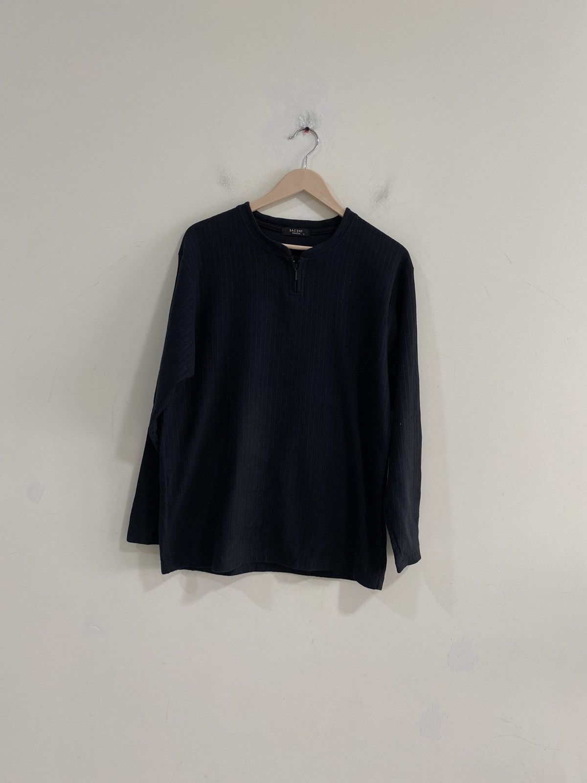 Yohji Yamamoto Saucony by Yohji Yamamoto Long Sleeve Zipper T Shirt Size US L / EU 52-54 / 3 - 1 Thumbnail