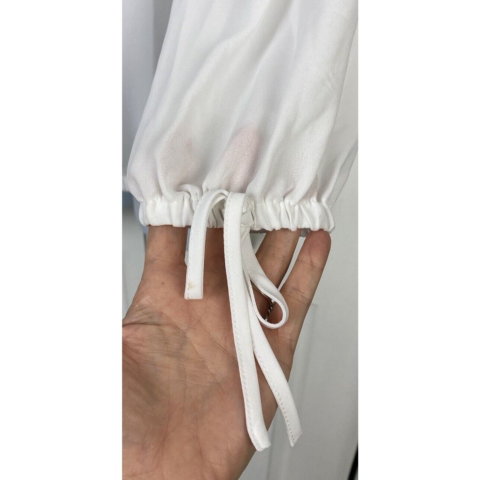 Michael Kors NWT Michael Kors Blouse 0X Ruffle Off Shoulder White Top Size ONE SIZE - 2 Thumbnail