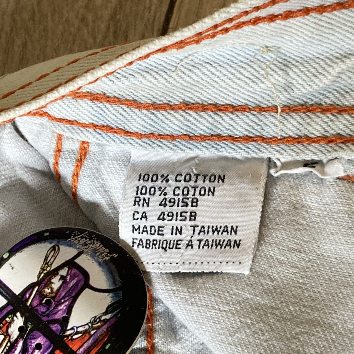Other 1970s white denim braxton flared jeans Size 26" / US 2 / IT 38 - 6 Thumbnail