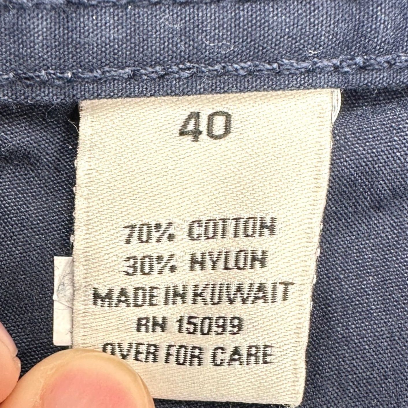 Vintage VINTAGE Covington Men Cargo Shorts 40 Navy Blue Flat Front Stretch Waist Nylon Blend NEW Size US 40 / EU 56 - 4 Thumbnail
