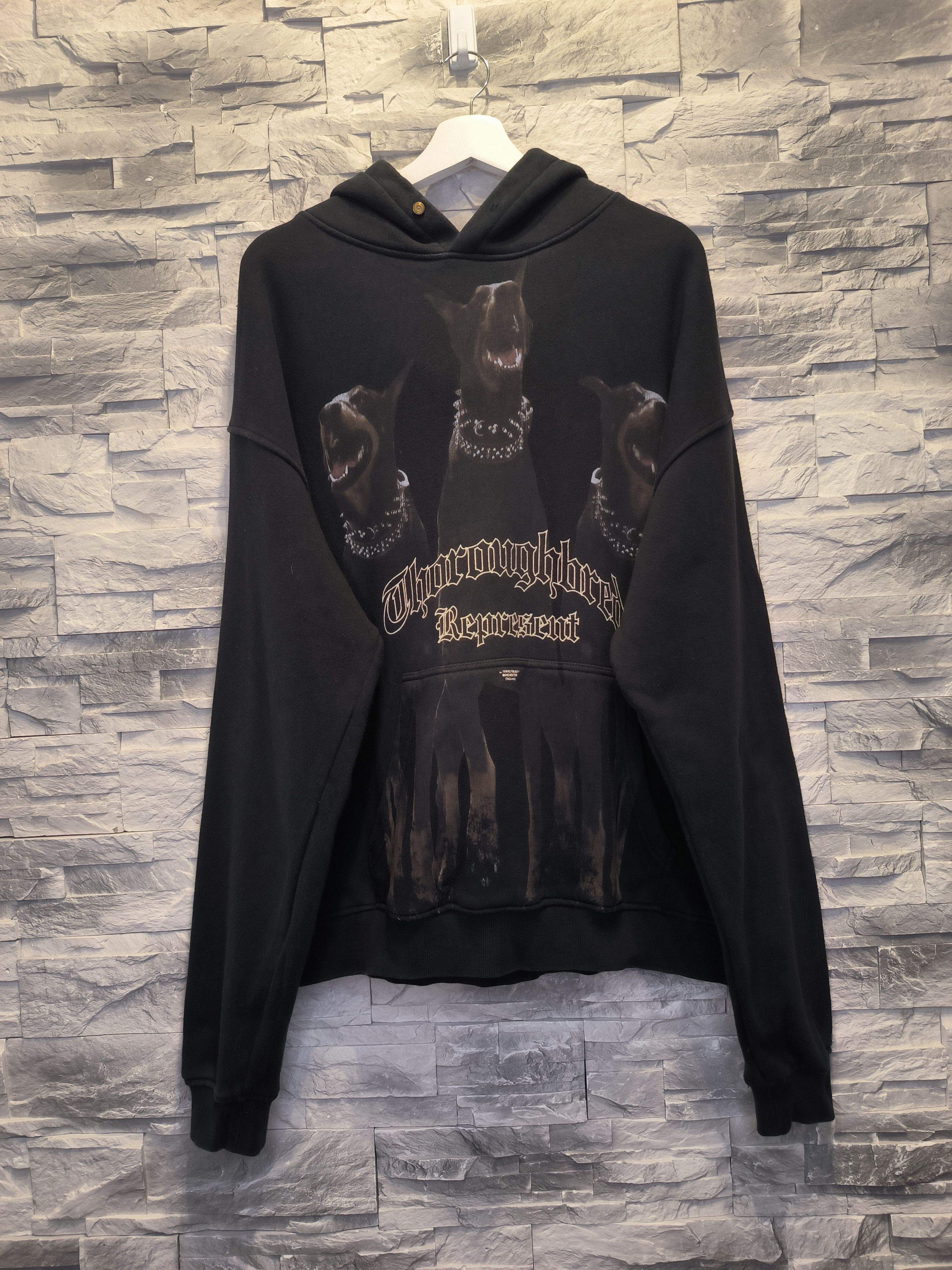 Represent Clo. Represent Thoroughbred Hoodie Oversize Logo Black Size US S / EU 44-46 / 1 - 1 Thumbnail