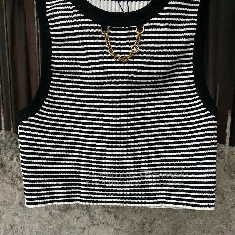 Louis Vuitton Louis Vuitton Summer Striped Sleeveless Crop Top . Size M / US 6-8 / IT 42-44 - 4 Thumbnail