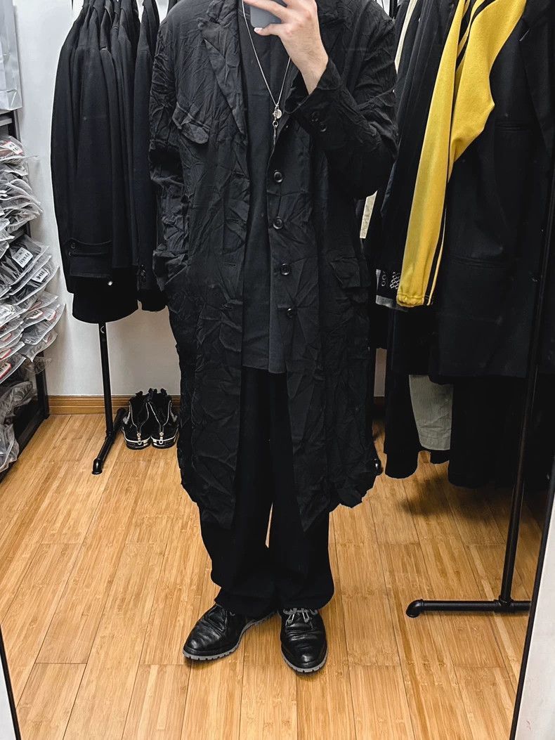 Yohji Yamamoto Yohji Yamamoto Yohji Yamamoto Black Wrinkled Jacket Size US M / EU 48-50 / 2 - 5 Thumbnail