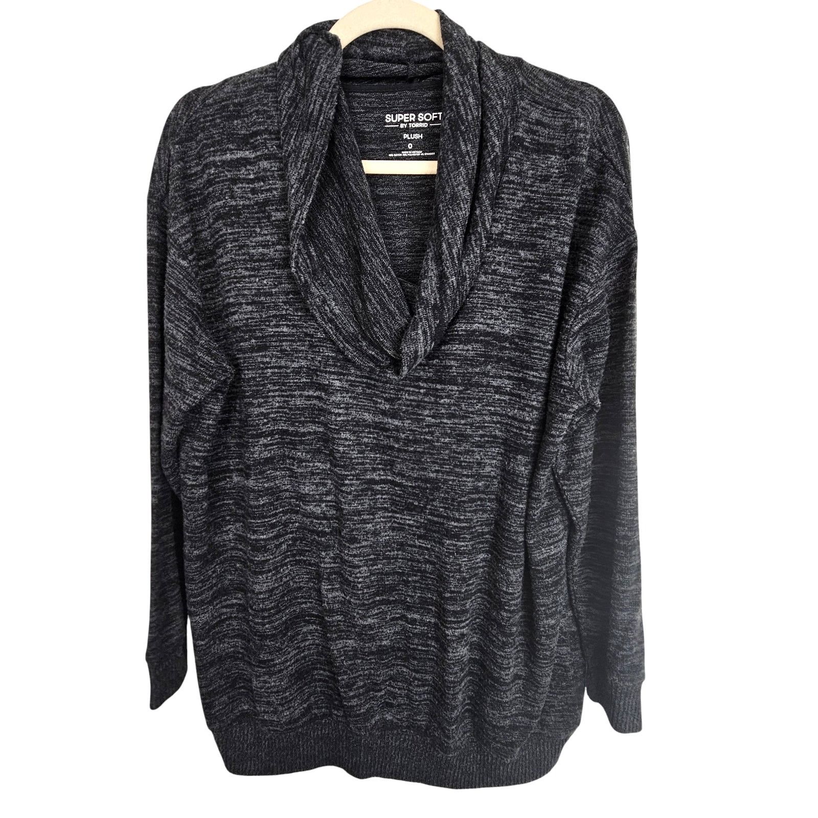 Torrid Torrid Womens Cowl Neck Sweater Size 0X Stretch Minimalist Size XL / US 12-14 / IT 48-50 - 2 Thumbnail