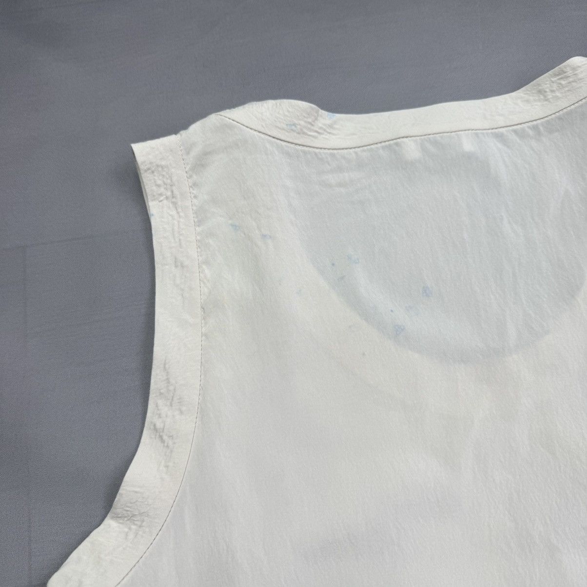 Brunello Cucinelli Brunello Cucinelli Fringe Tank Top Shirt Cream Made In Italy Size S / US 4 / IT 40 - 21 Thumbnail