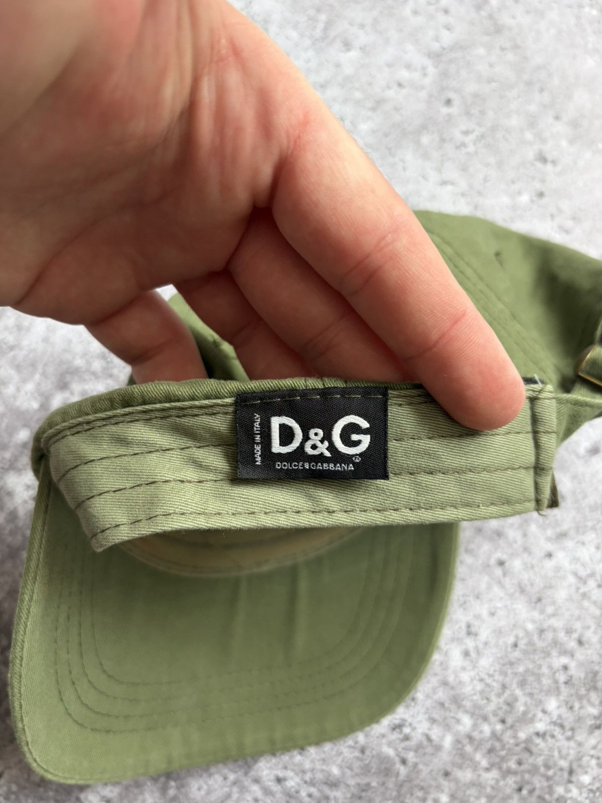 Dolce & Gabbana Dolce & Gabbana Olive Logo Cap Size ONE SIZE - 7 Thumbnail