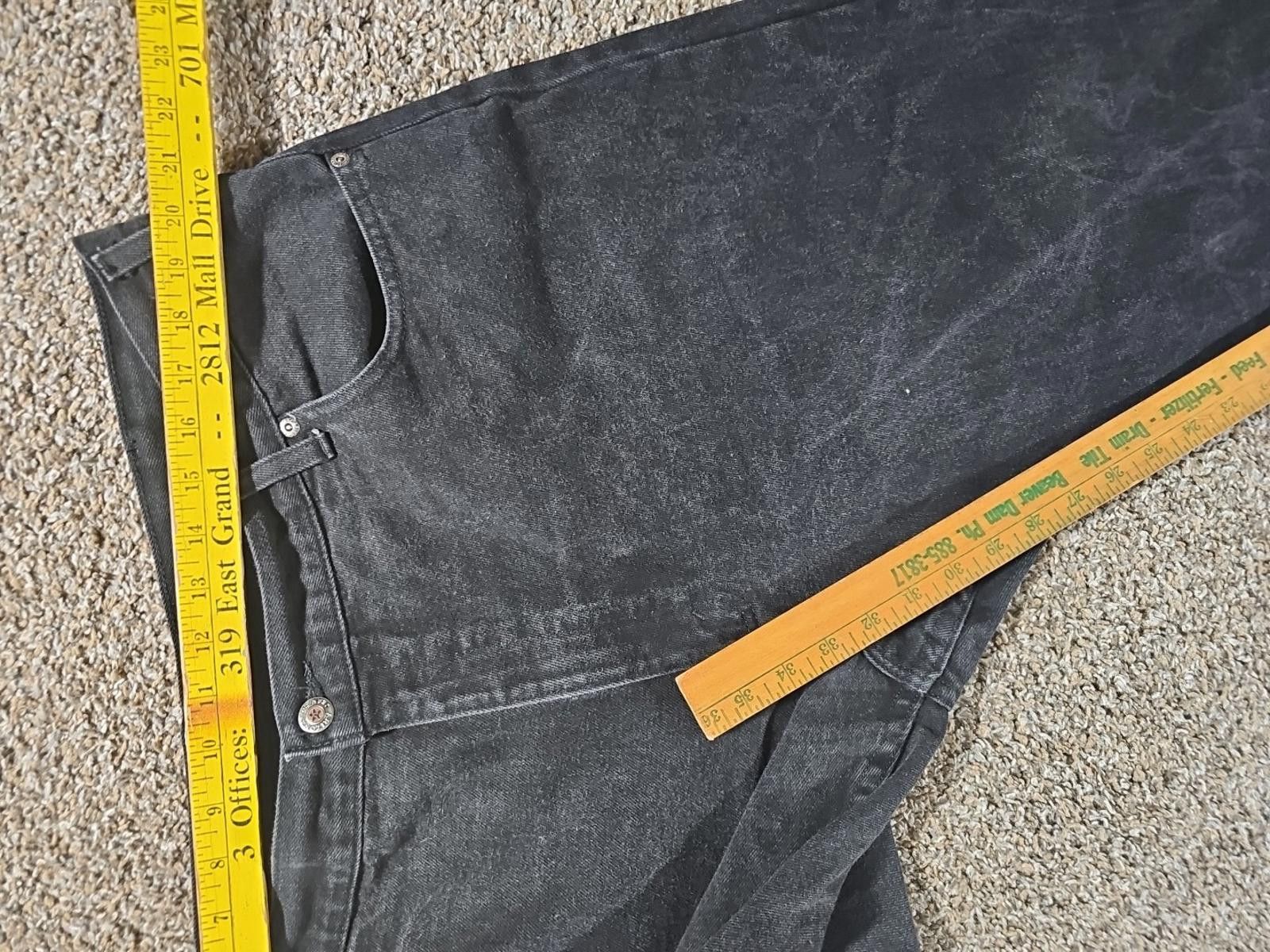 Arizona Jean Co. Arizona Premium Denim Relaxed Black Jeans Approx 40x32 Size US 40 / EU 56 - 3 Thumbnail