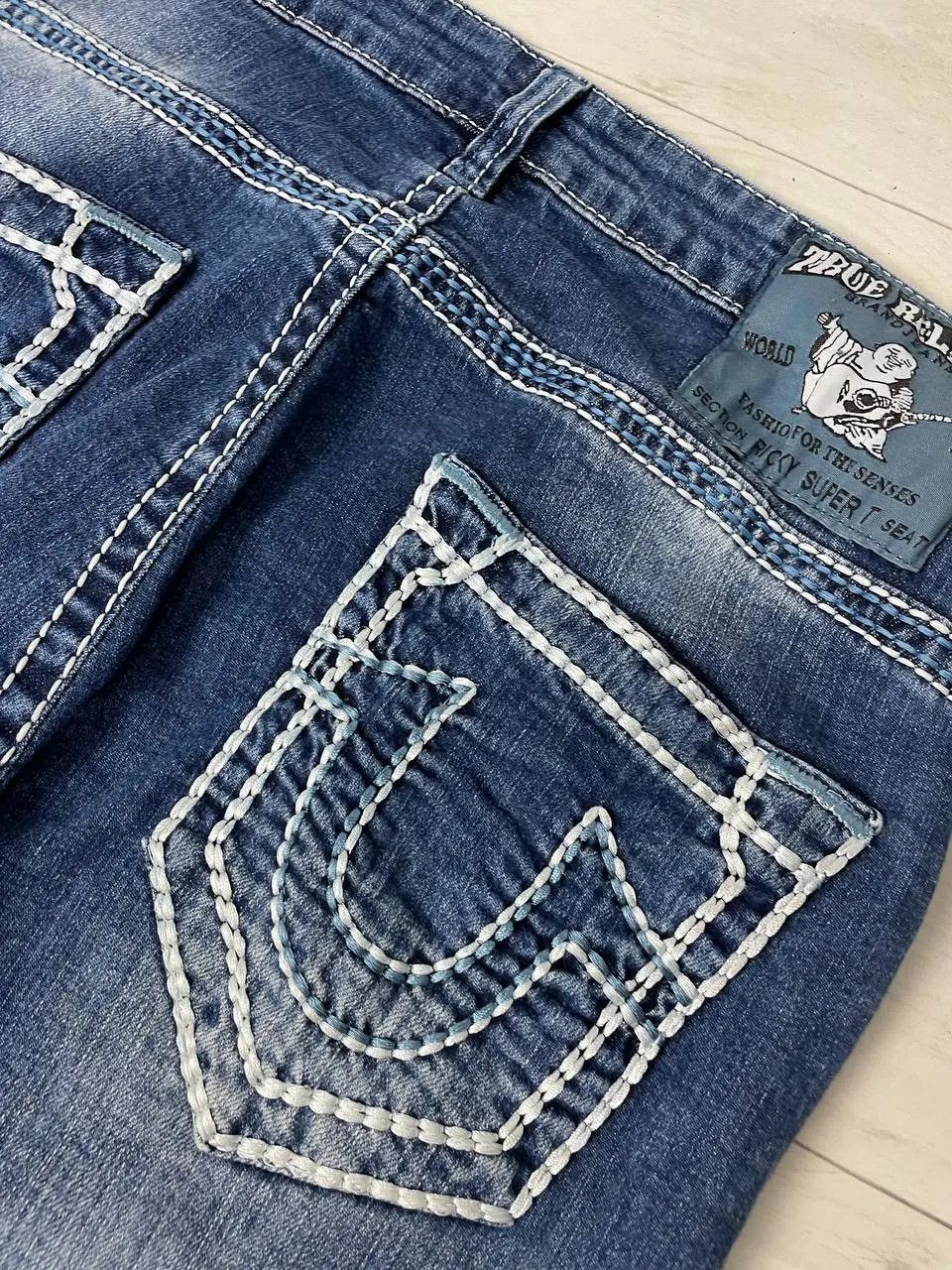 True Religion Vintage True Religion Ricky Super T Denim Jeans Japan Size US 36 / EU 52 - 13 Thumbnail