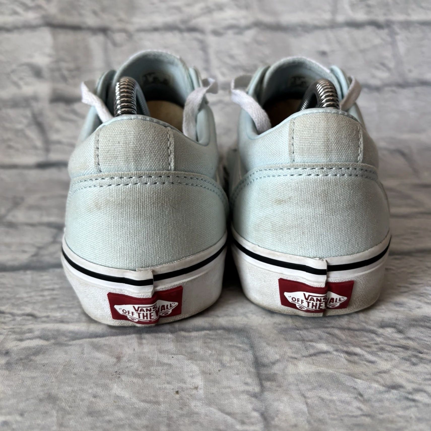 Vans VANS Ward Old Skool Low Top Skate Sneakers Light Blue/White Women’s 8.5 Women Candor? Size M / US 6-8 / IT 42-44 - 5 Thumbnail