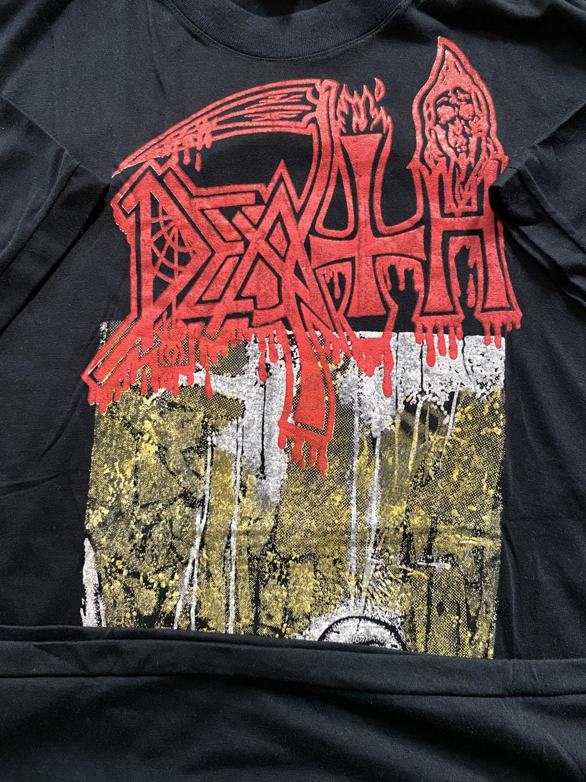 Band Tees Vintage Death Earache Records Tshirt Bootleg 90s Size US L / EU 52-54 / 3 - 3 Thumbnail