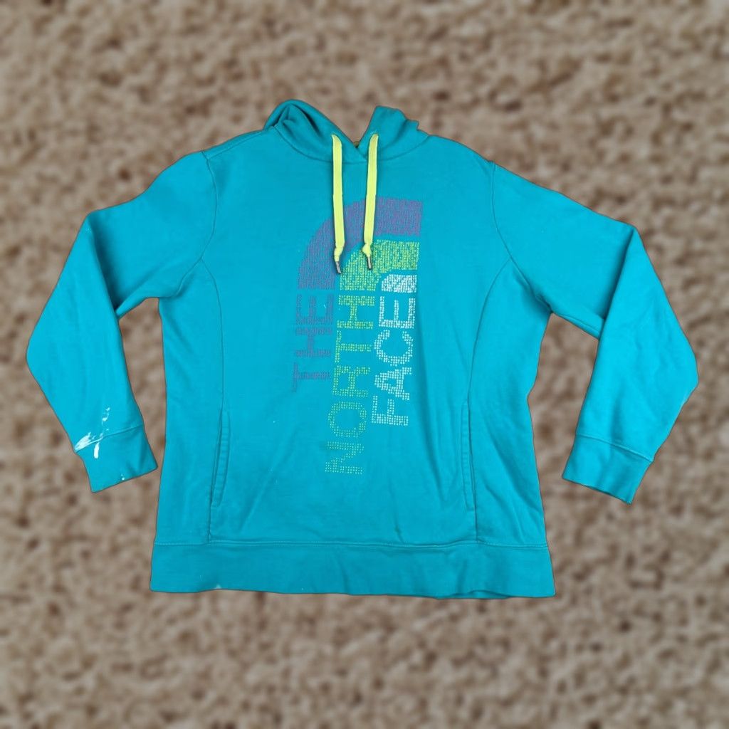 The North Face The North Face Hoodie Womens XL Blue Pullover Cotton Blend Size XL / US 12-14 / IT 48-50 - 1 Thumbnail
