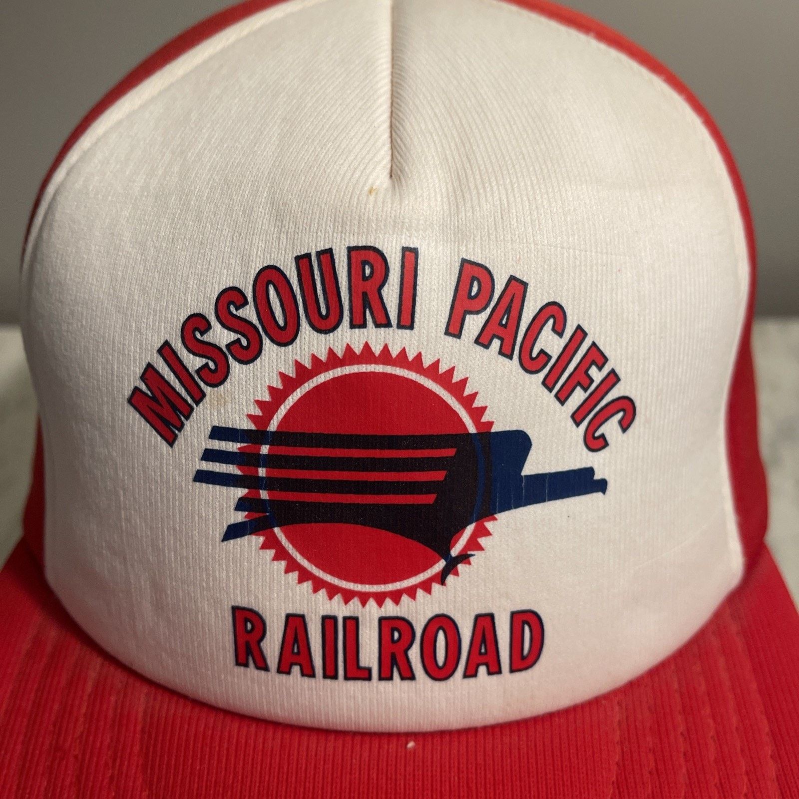Vintage Missouri Pacific Railroad One Size SnapBack Foam Train Hat Size ONE SIZE - 2 Thumbnail