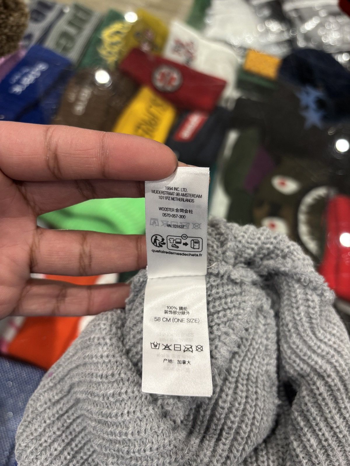 Supreme Supreme Gauge Beanie Heather Grey Size ONE SIZE - 5 Thumbnail