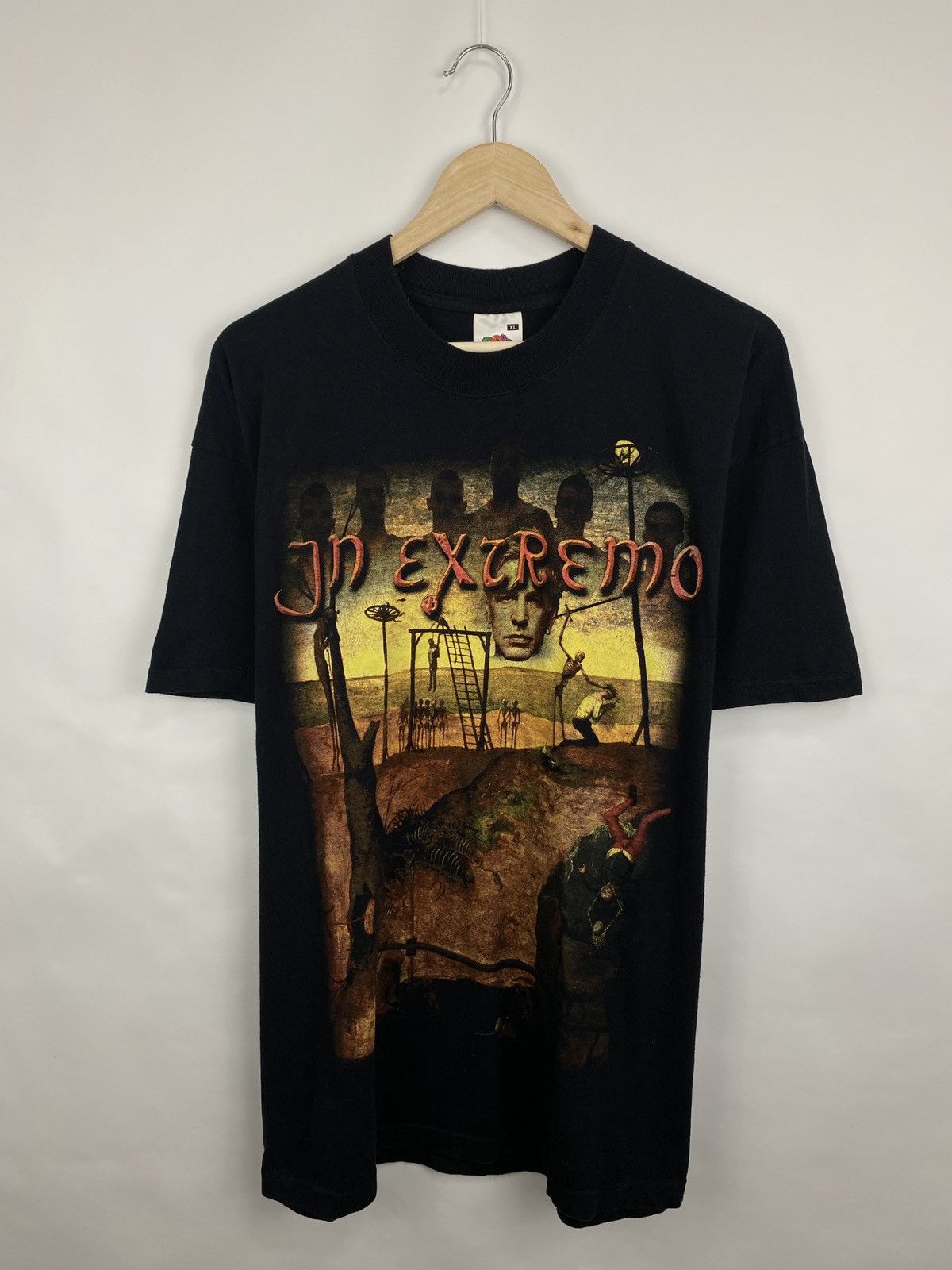 Band Tees 🇩🇪 Vintage 2003 In Extremo Rock Band Germany Long Sleeve Rare Size US XL / EU 56 / 4 - 3 Thumbnail