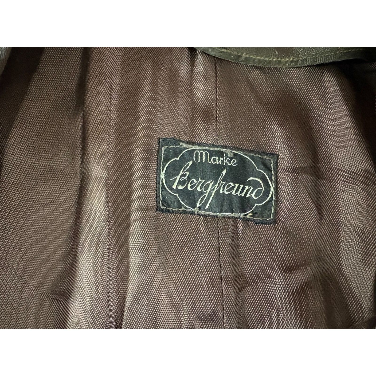 Other Bergfreund German leather coat trench coat sz 50 40's WWII E Size US L / EU 52-54 / 3 - 2 Thumbnail