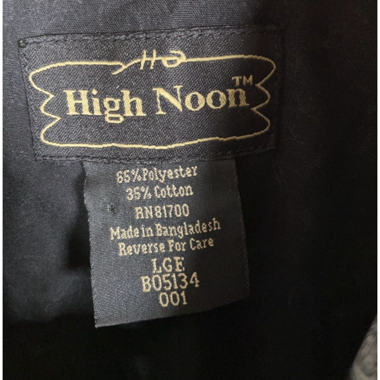 Vintage VINTAGE High Noon Western Shirt Mens Large Black Paisley Pearl Snap Cowboy Piping Size US L / EU 52-54 / 3 - 3 Thumbnail