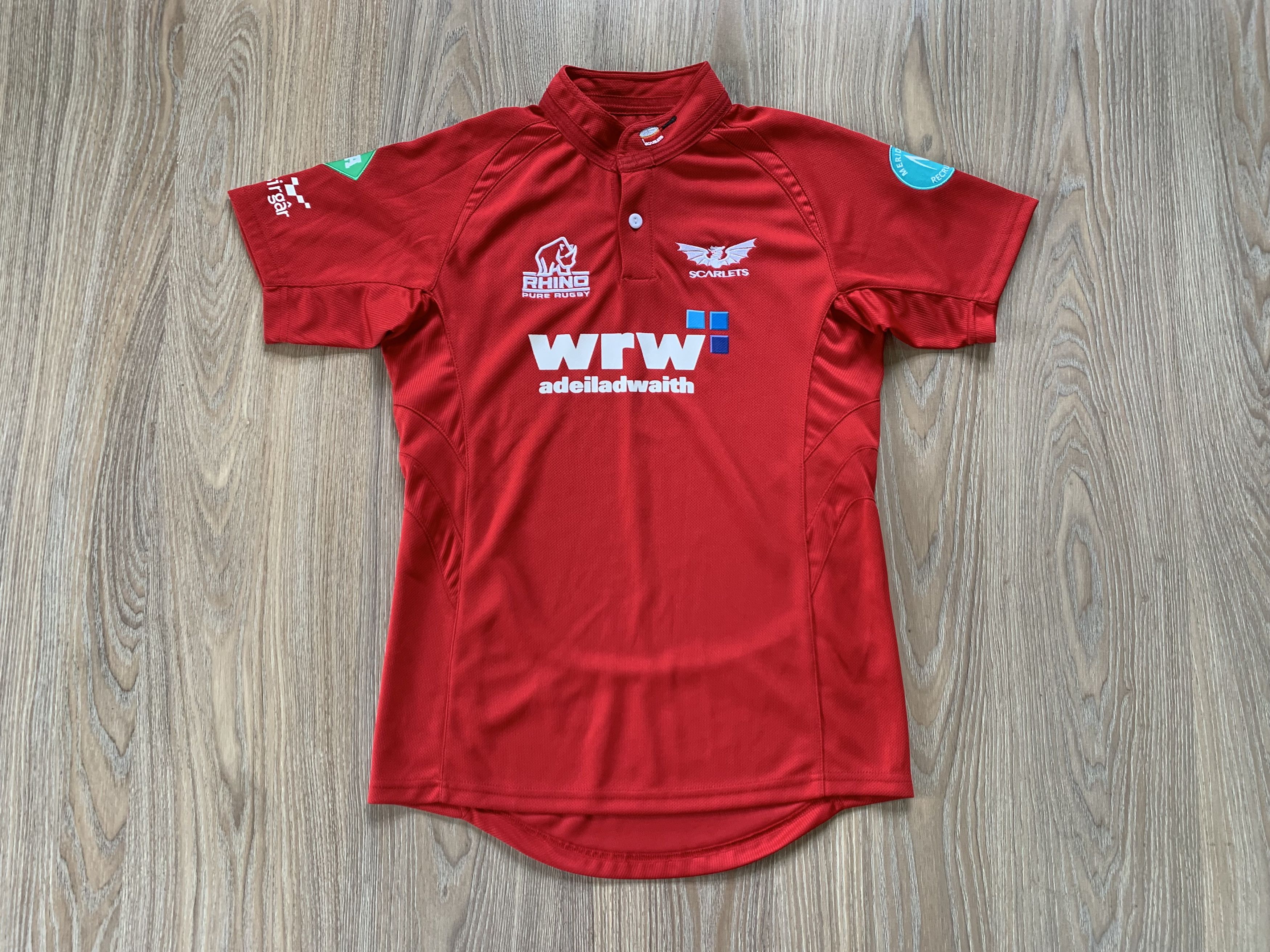 Sports Specialties Youth Rhino Pure Llanelli Scarlets Embroidered Rugby Jersey Size US XXS / EU 40 - 2 Thumbnail