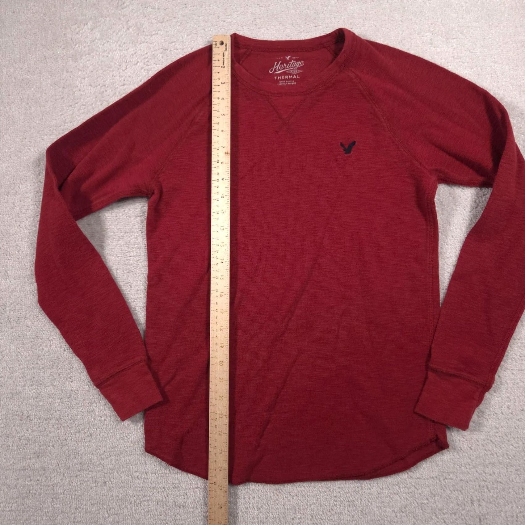 American Eagle Outfitters American Eagle Outfitters Shirt Mens M Red Thermal Crewneck Long Sleeve Size US M / EU 48-50 / 2 - 6 Thumbnail