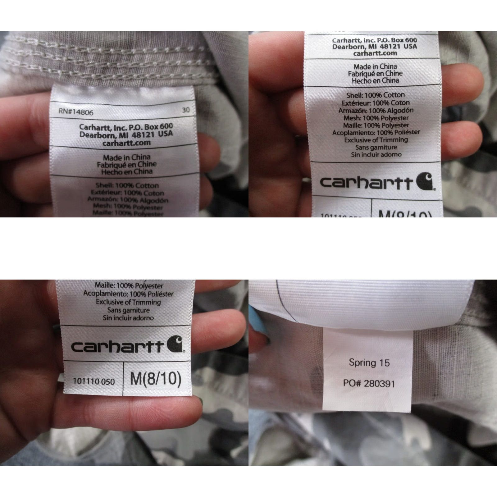 Carhartt Carhartt Vest Women M Gray Camouflage Zip Full Zip Outdoor Windbreaker Casual Travel 90s? Size M / US 6-8 / IT 42-44 - 8 Thumbnail