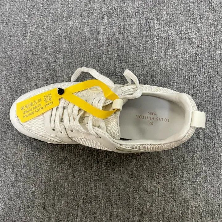 Other Louis Vuitton White Logo Lace-Up Sneakers -2508 Size US 5.5 / EU 38 - 8 Thumbnail