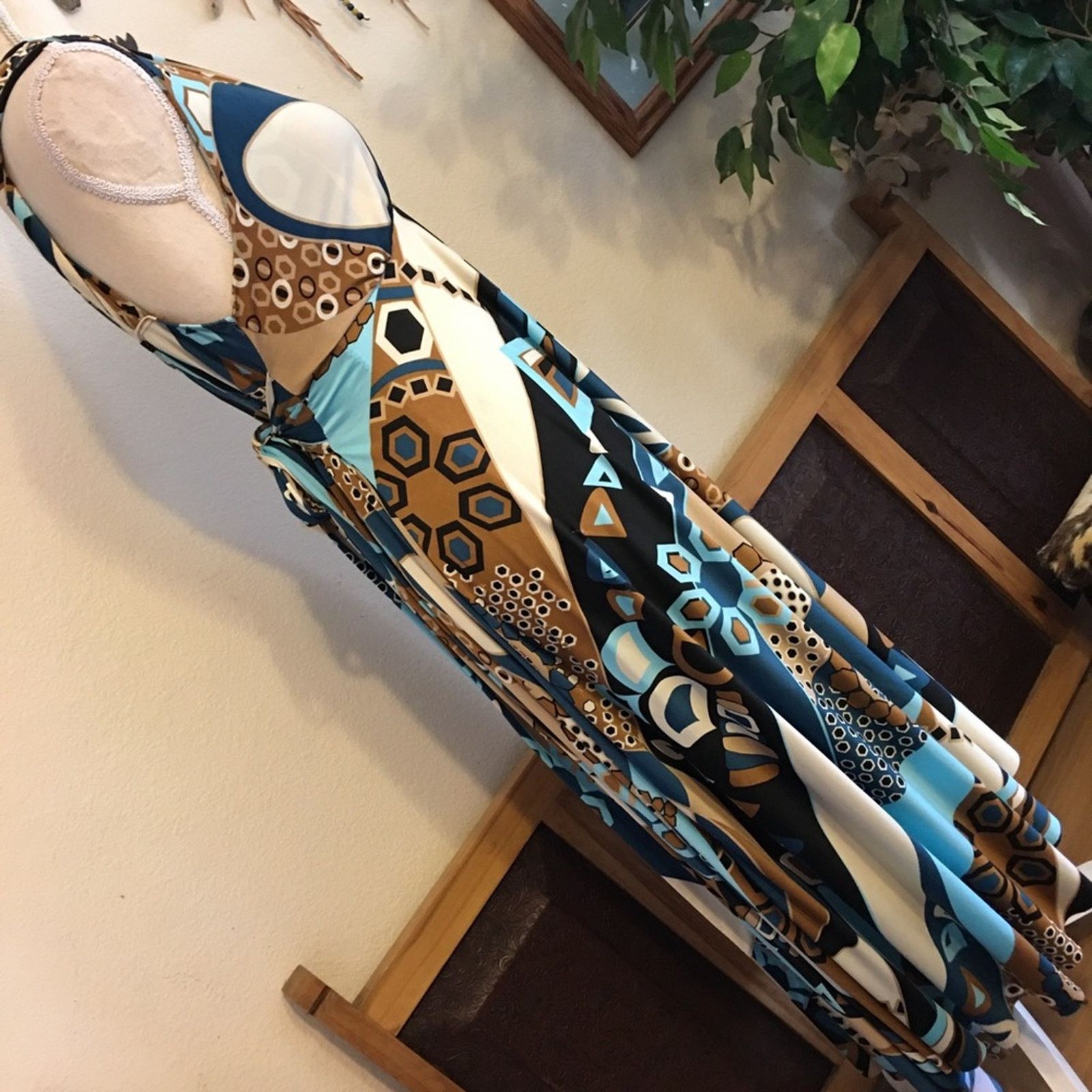Other London-Eyes geometric print long summer dress Size S / US 4 / IT 40 - 4 Thumbnail