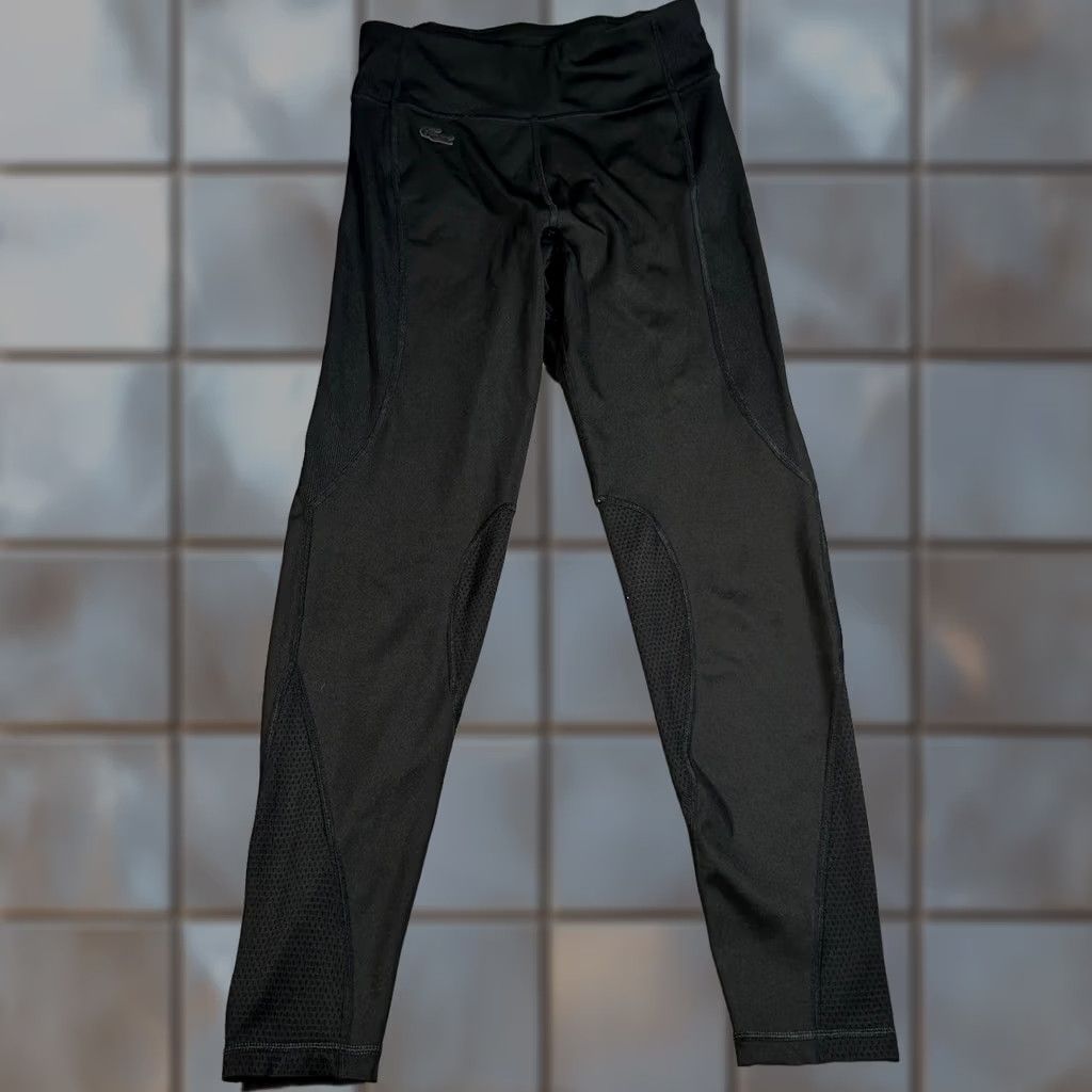 Lacoste Lacoste Sport Leggings Womens Medium Black Mid Rise Workout Croc Performance Leggings Black Lacoste Womens Medium M Athletic Activewear Croc Sport Size 32" / US 10 / IT 46 - 1 Thumbnail