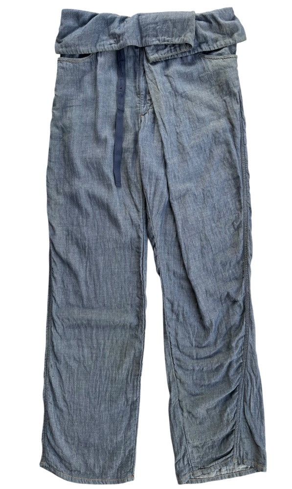 CABANE de ZUCCa Fold Over Waist Baggy Pants Size US 34 / EU 50 - 4 Thumbnail