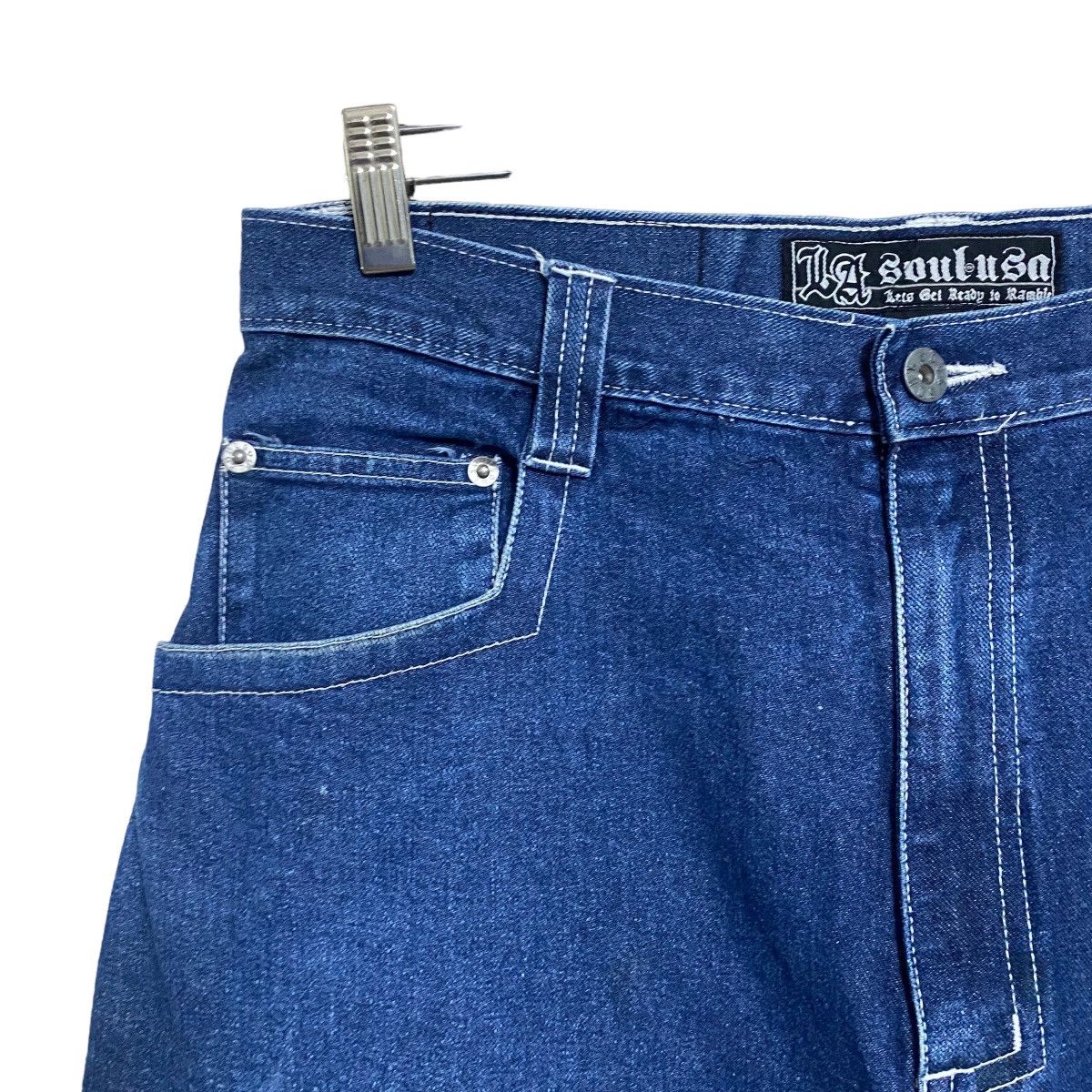 Vintage Vintage LA SOUL Denim Baggy Pants Size US 31 - 5 Thumbnail