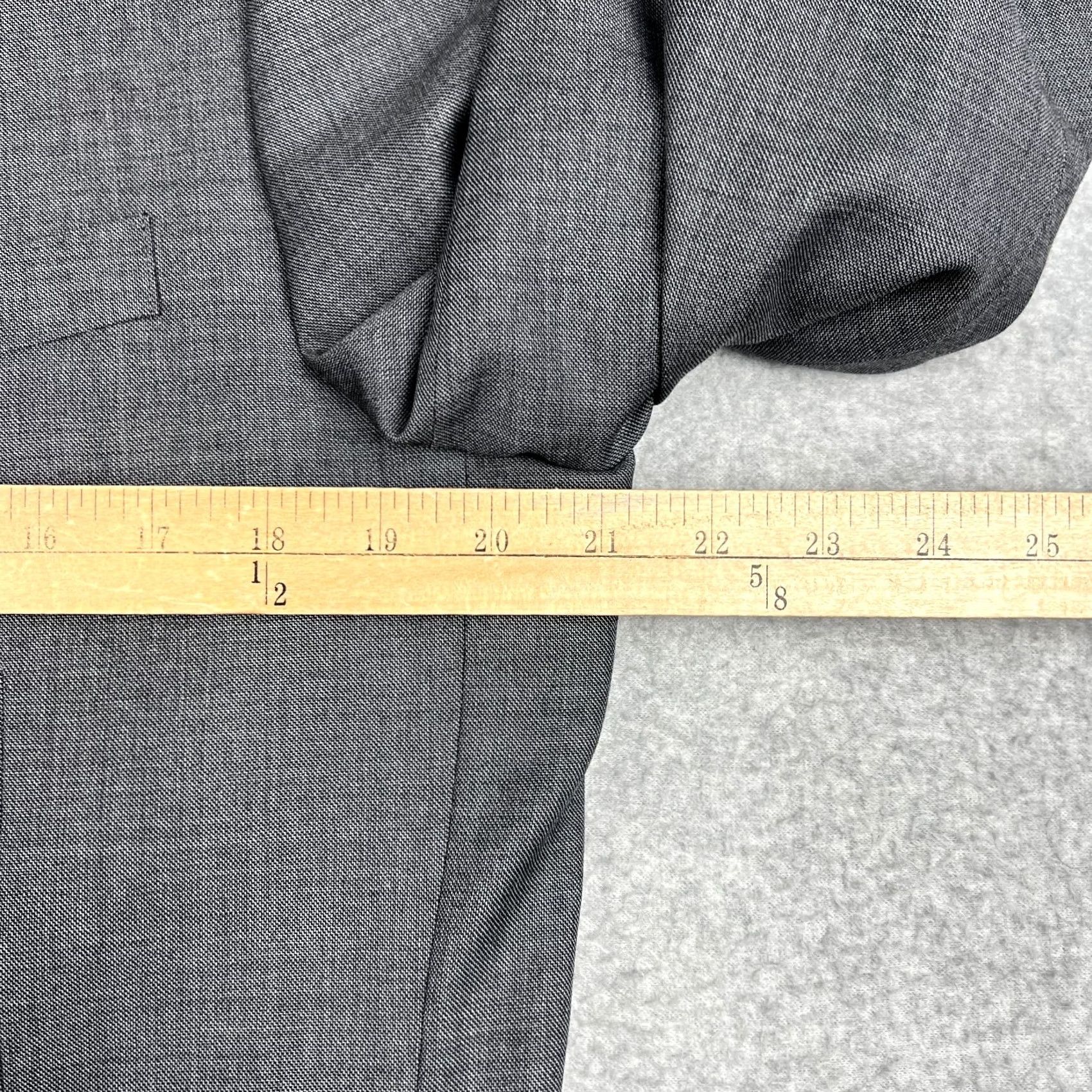 J.Crew J.CREW Ludlow Tollegno 1900 Wool Sport Coat Blazer Mens 42R Grey Suit Jacket Size 42R - 6 Thumbnail