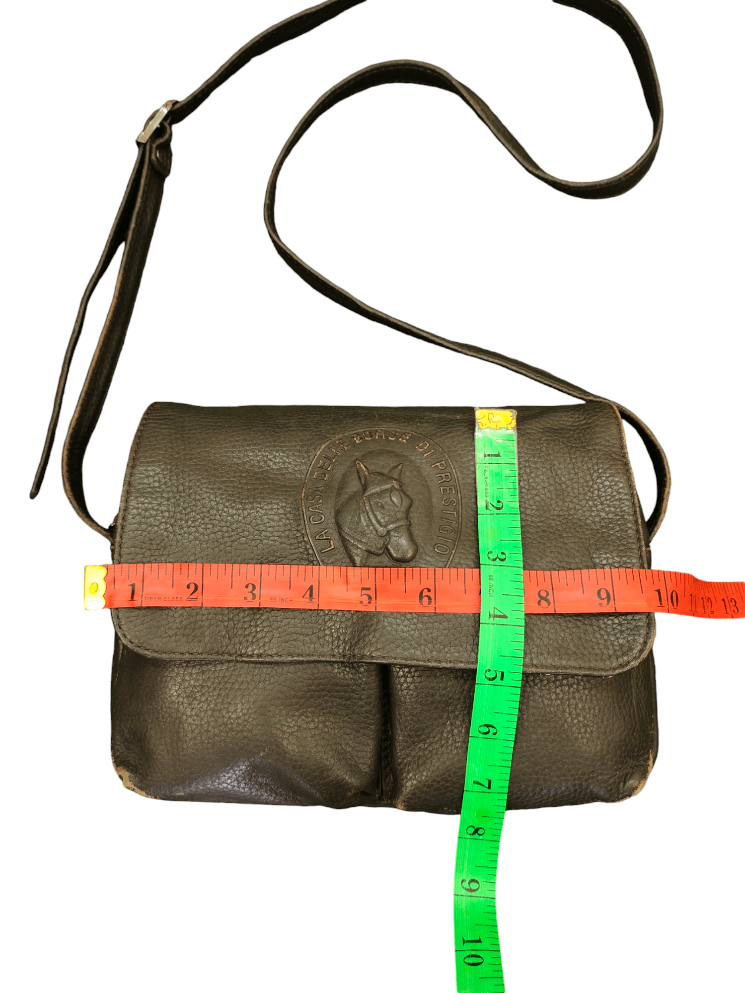 Leather Vintage Cavallina Japan Patina Leather Shoulder Sling Bag Size ONE SIZE - 15 Thumbnail