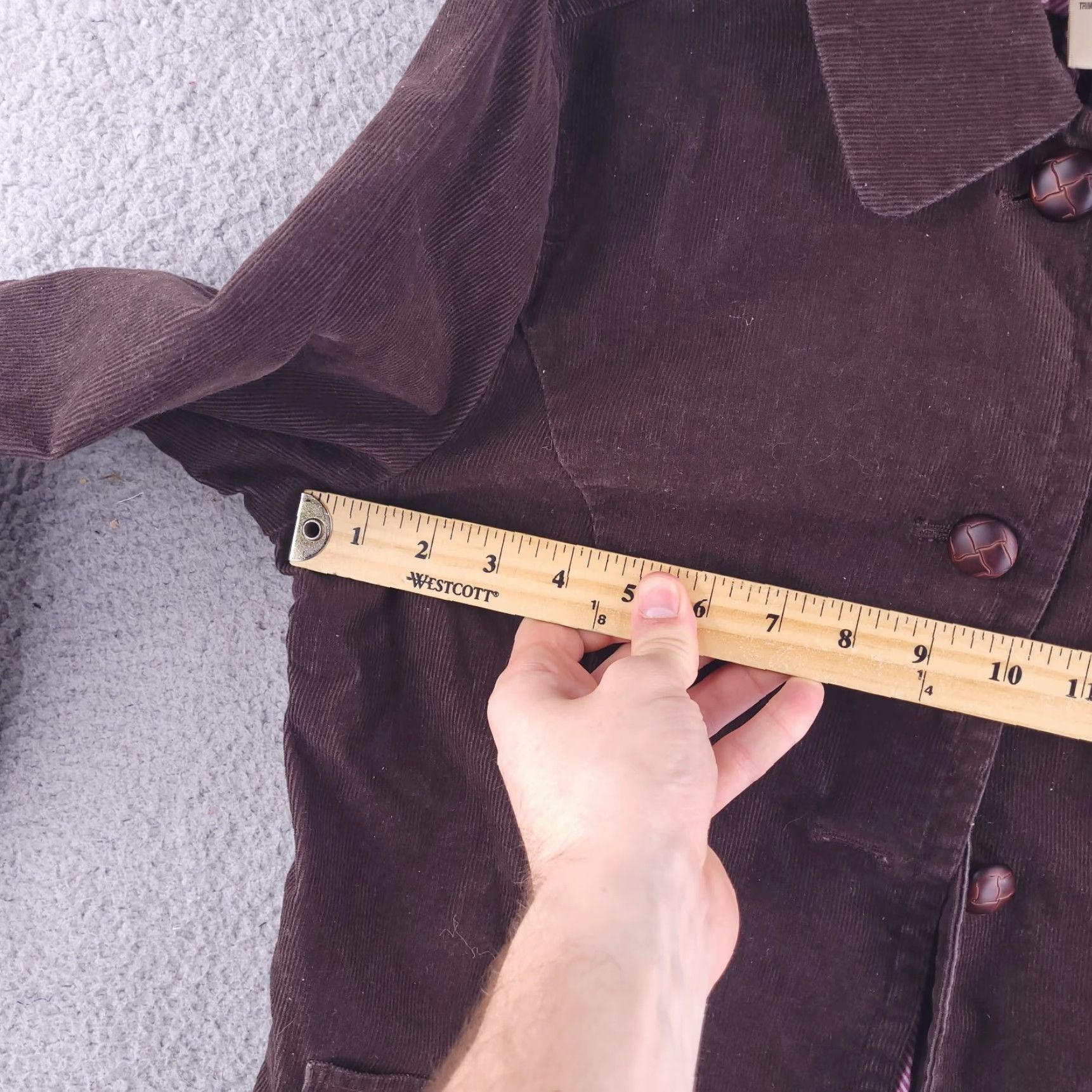 Vintage LL Bean Jacket Womens 12 Brown Corduroy Button Size XL / US 12-14 / IT 48-50 - 4 Thumbnail