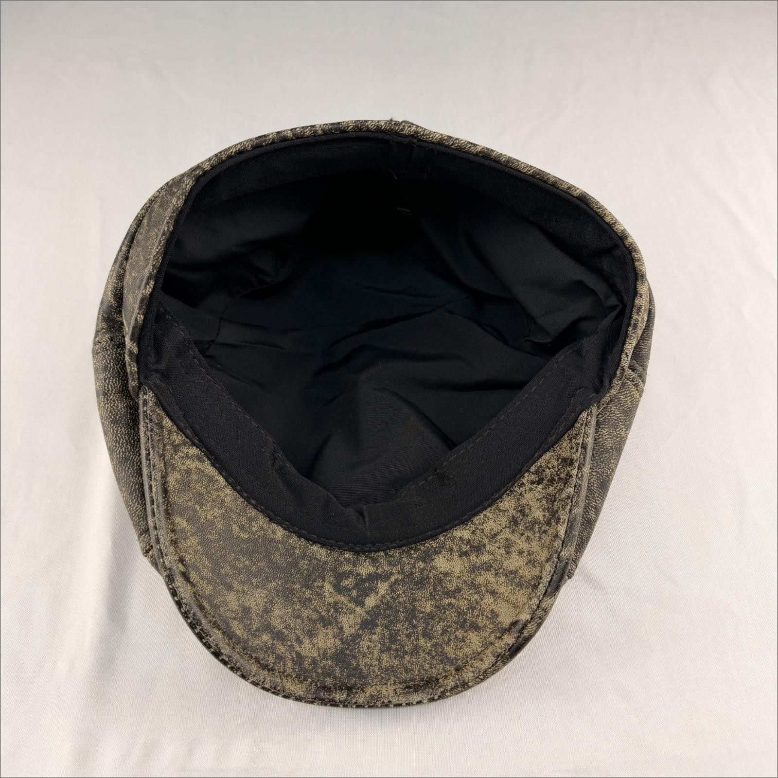 Other Genuine Leather Flat Cap |Peaky Blinders Inspired 096 M Size Size ONE SIZE - 7 Thumbnail