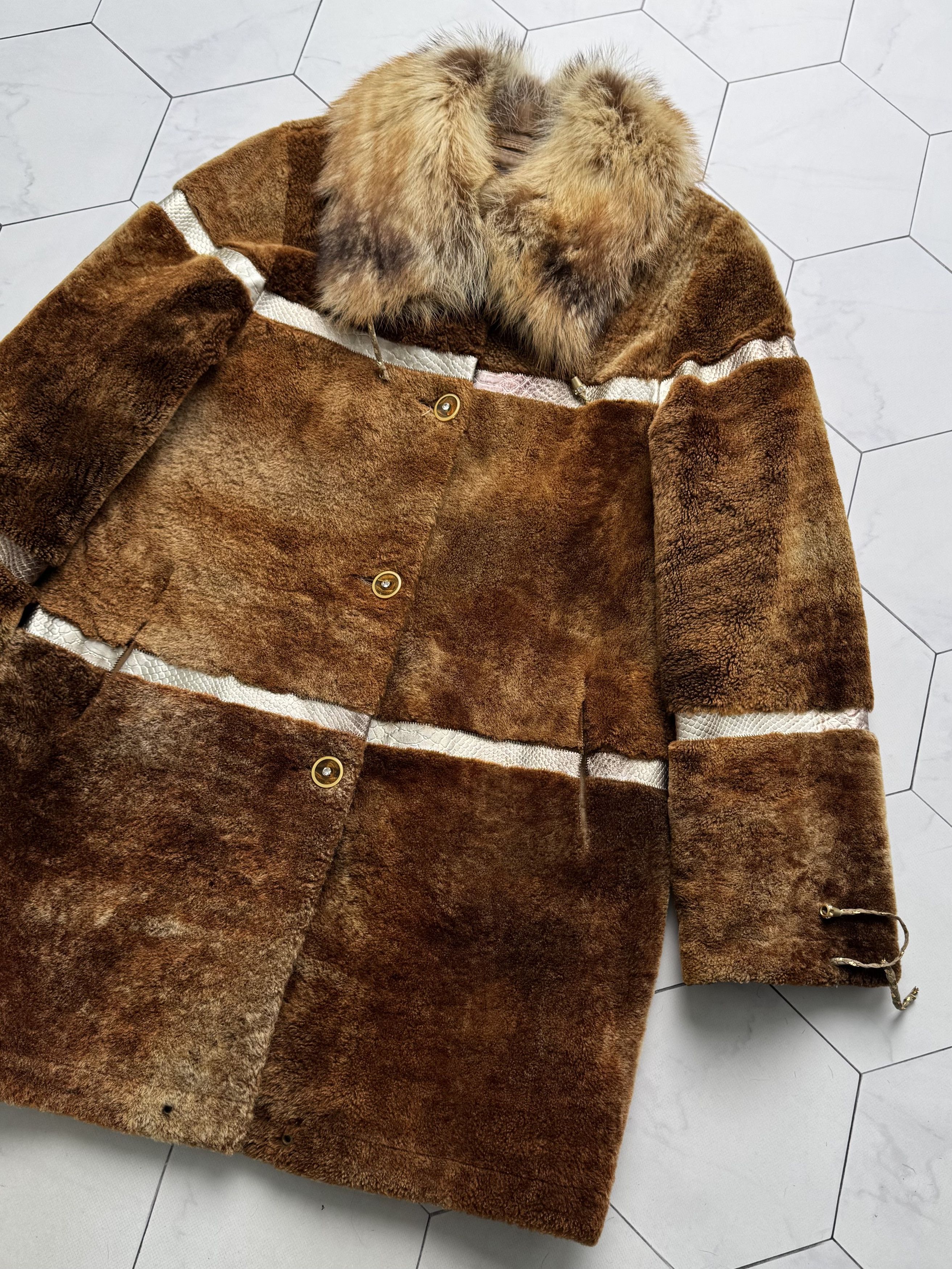 Vintage Vintage Real Sheepskin Coat (B250)D15E2 Size M / US 6-8 / IT 42-44 - 7 Thumbnail