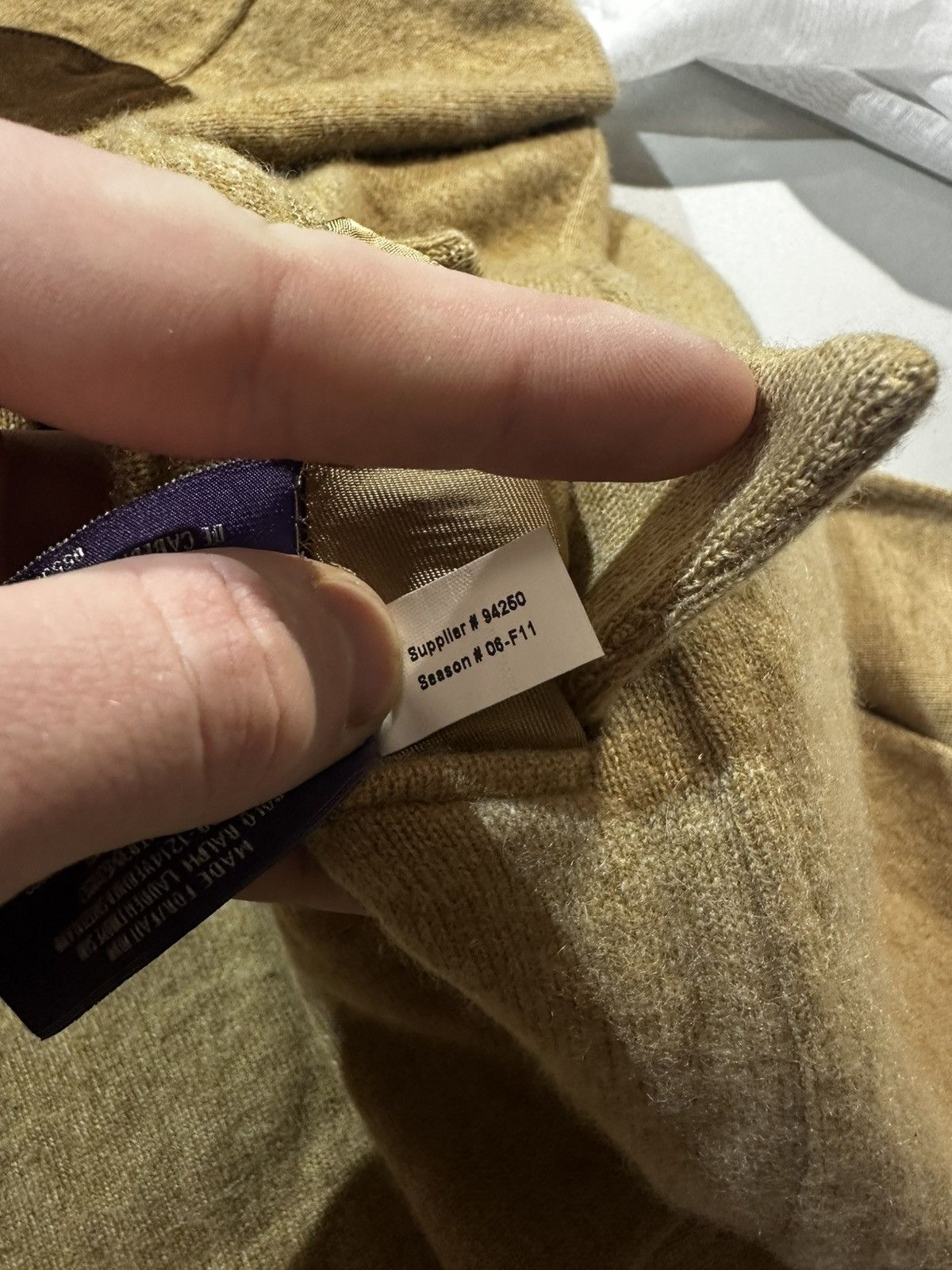 Ralph Lauren Purple Label RLPL 60% Cashmere Wool Suede Elbow Patch Hand-Tailored Size 42R - 13 Thumbnail