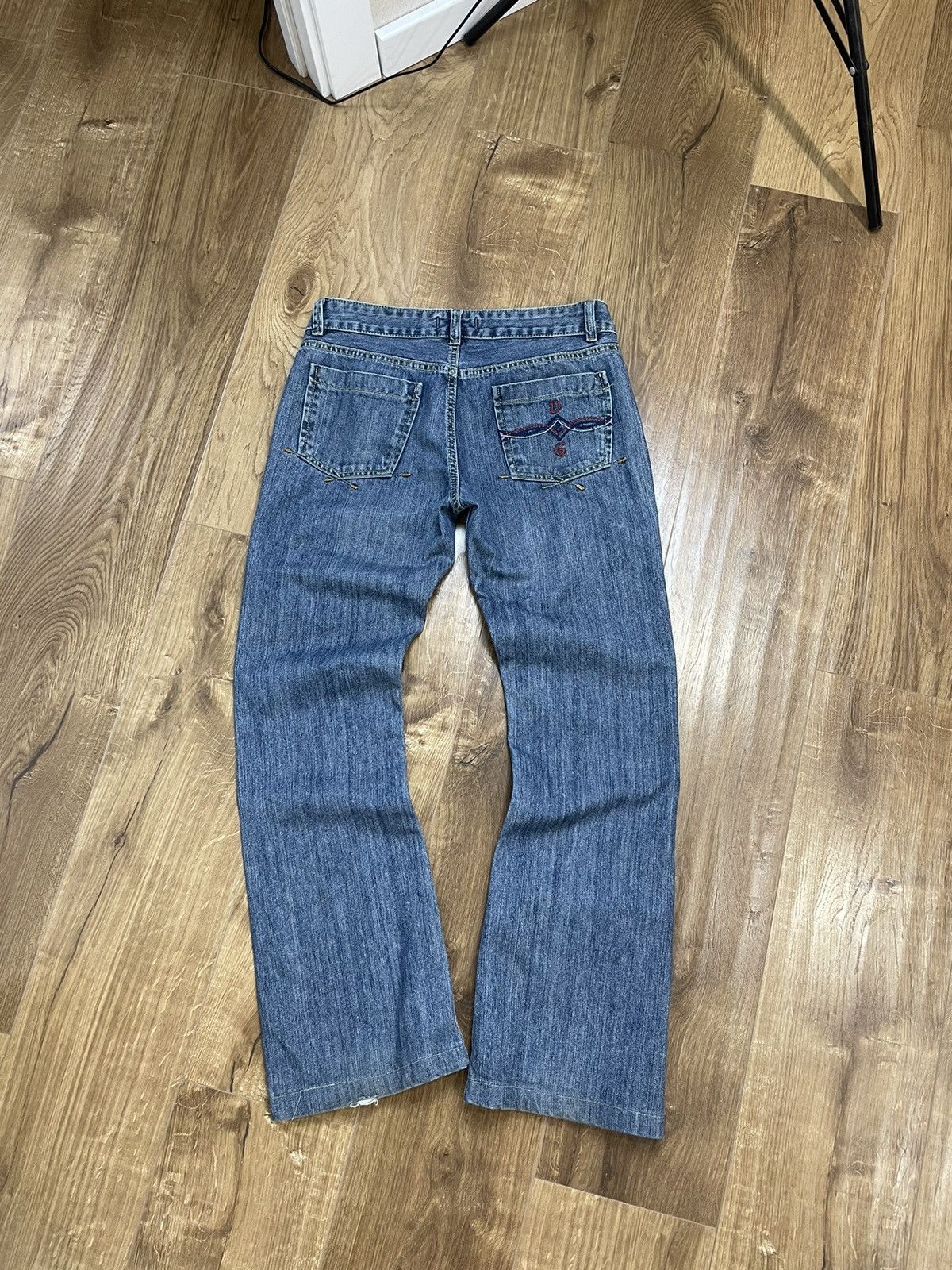 Dolce & Gabbana × Vintage Vintage Dolce&Gabbana Y2K Style Blue Stonewashed Denim Jeans Size US 29 - 18 Thumbnail