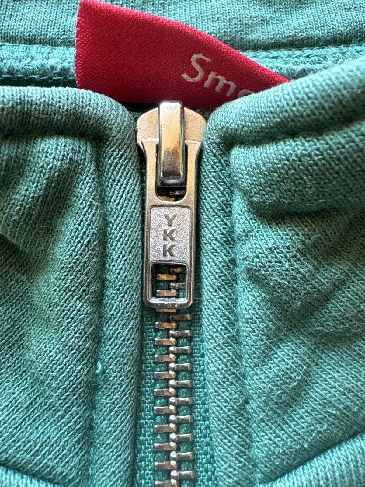 Supreme Supreme SS18 Logo Piping Half Zip Green SIZE S Size US S / EU 44-46 / 1 - 10 Thumbnail