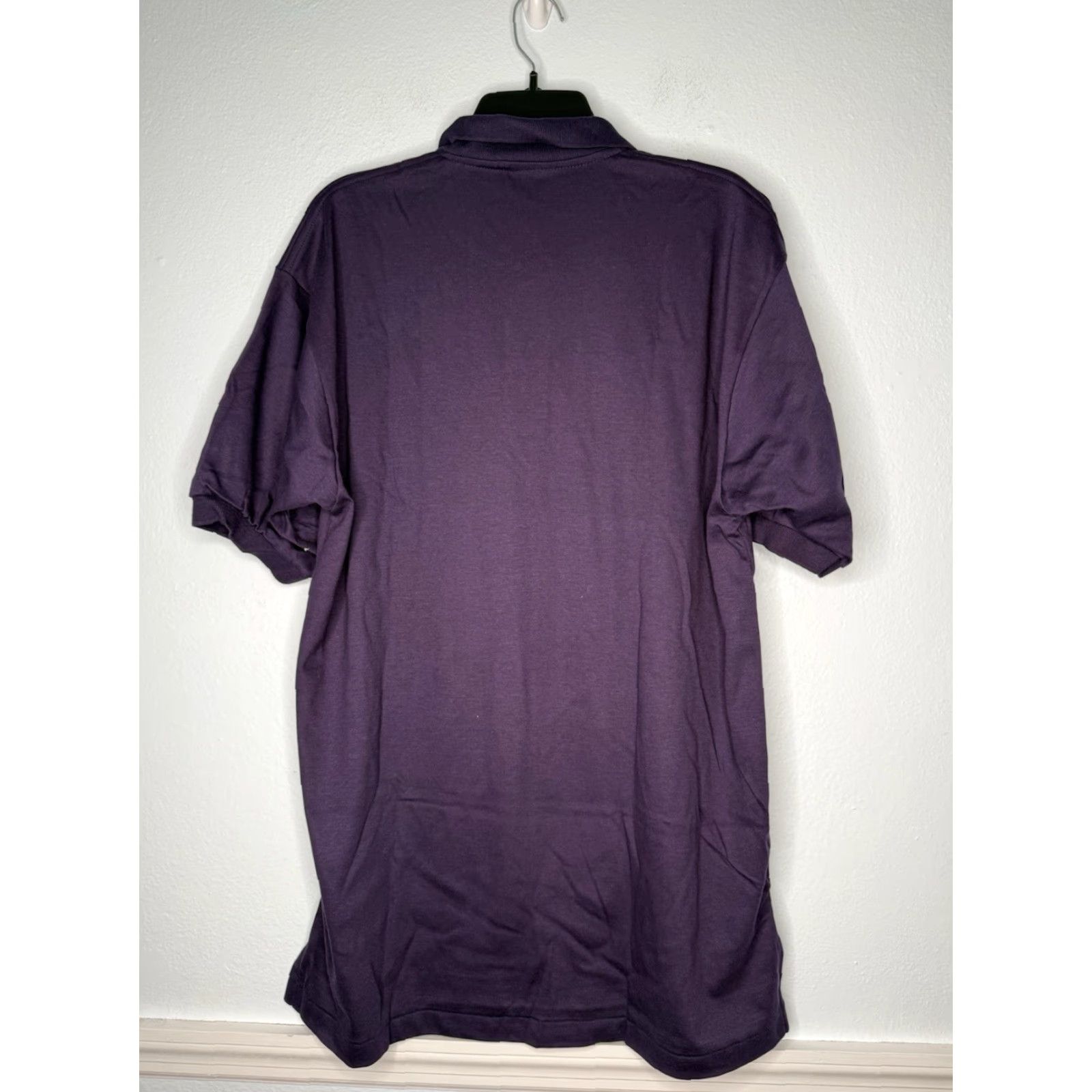 Vintage VINTAGE L.L. Bean Polo Shirt Mens Large Tall Purple Short Sleeve 90s USA Knit Cotton Regular Shirt Men Braodcast Size US L / EU 52-54 / 3 - 2 Thumbnail