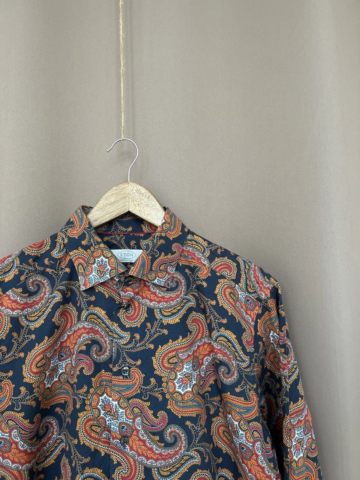 Eton Eton Printed Button Down Shirt Mens Size 42 or M/L Size US M / EU 48-50 / 2 - 6 Thumbnail