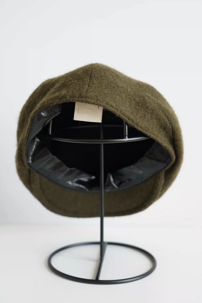Yohji Yamamoto Yohji Yamamoto Yohji Yamamoto Army Green Beret Hat Size ONE SIZE - 5 Thumbnail
