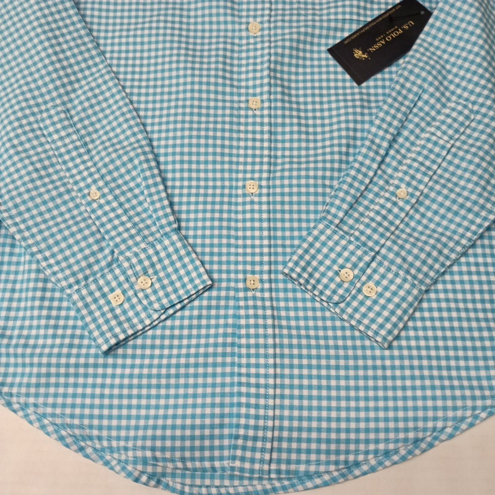 U.S. Polo Assn. U.S. Polo Assn. Button Woven Shirt Men's S Blue White Check Size US S / EU 44-46 / 1 - 2 Thumbnail