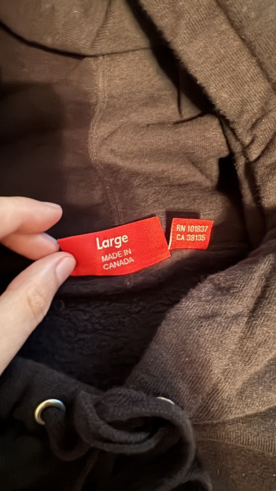 Supreme Supreme Script Hoodie (Brown) Size US L / EU 52-54 / 3 - 8 Thumbnail