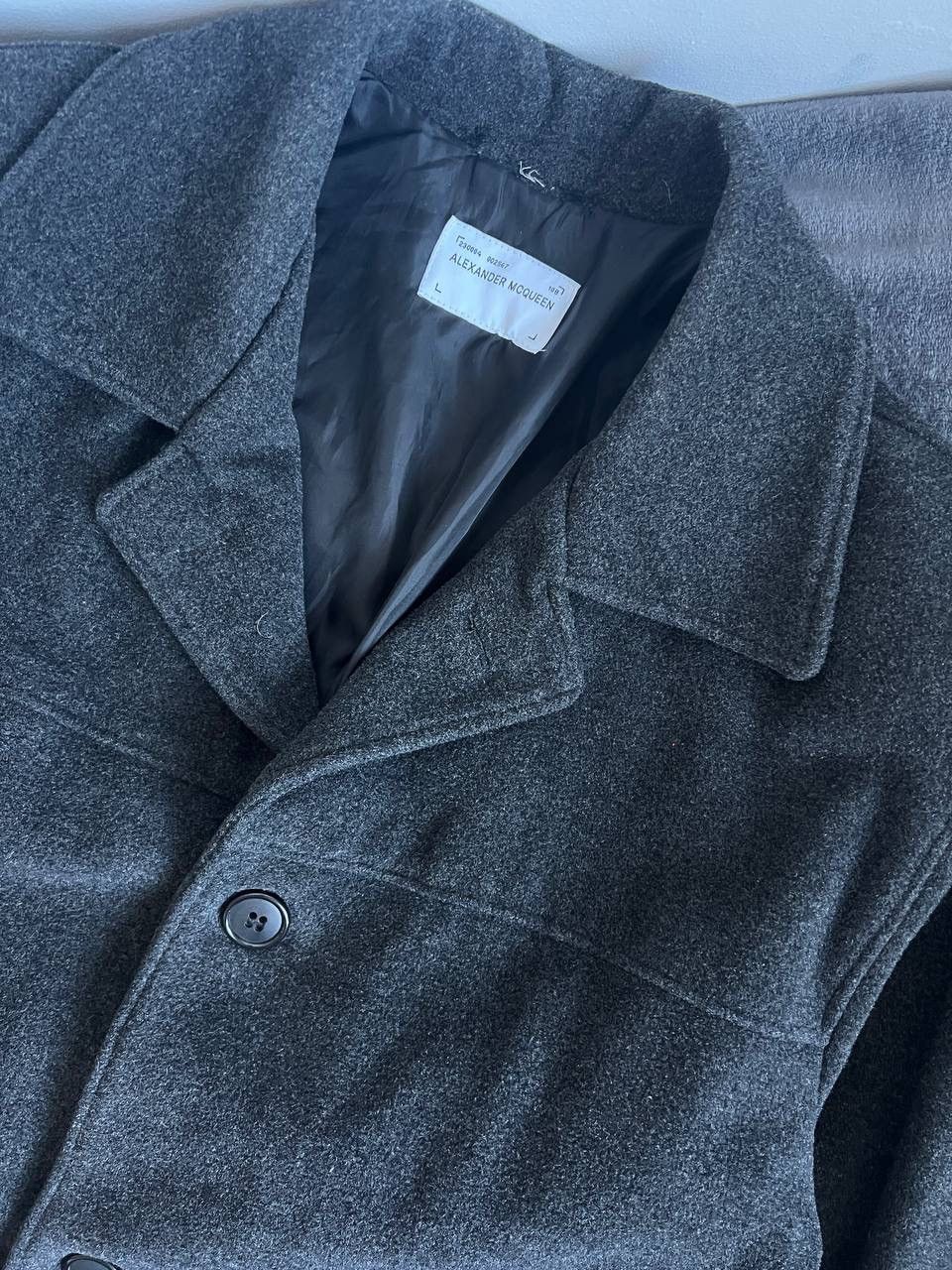 Alexander McQueen Vintage 90s Alexandr McQueen Jacket Wool Blend Bomber Coat Size US L / EU 52-54 / 3 - 5 Thumbnail