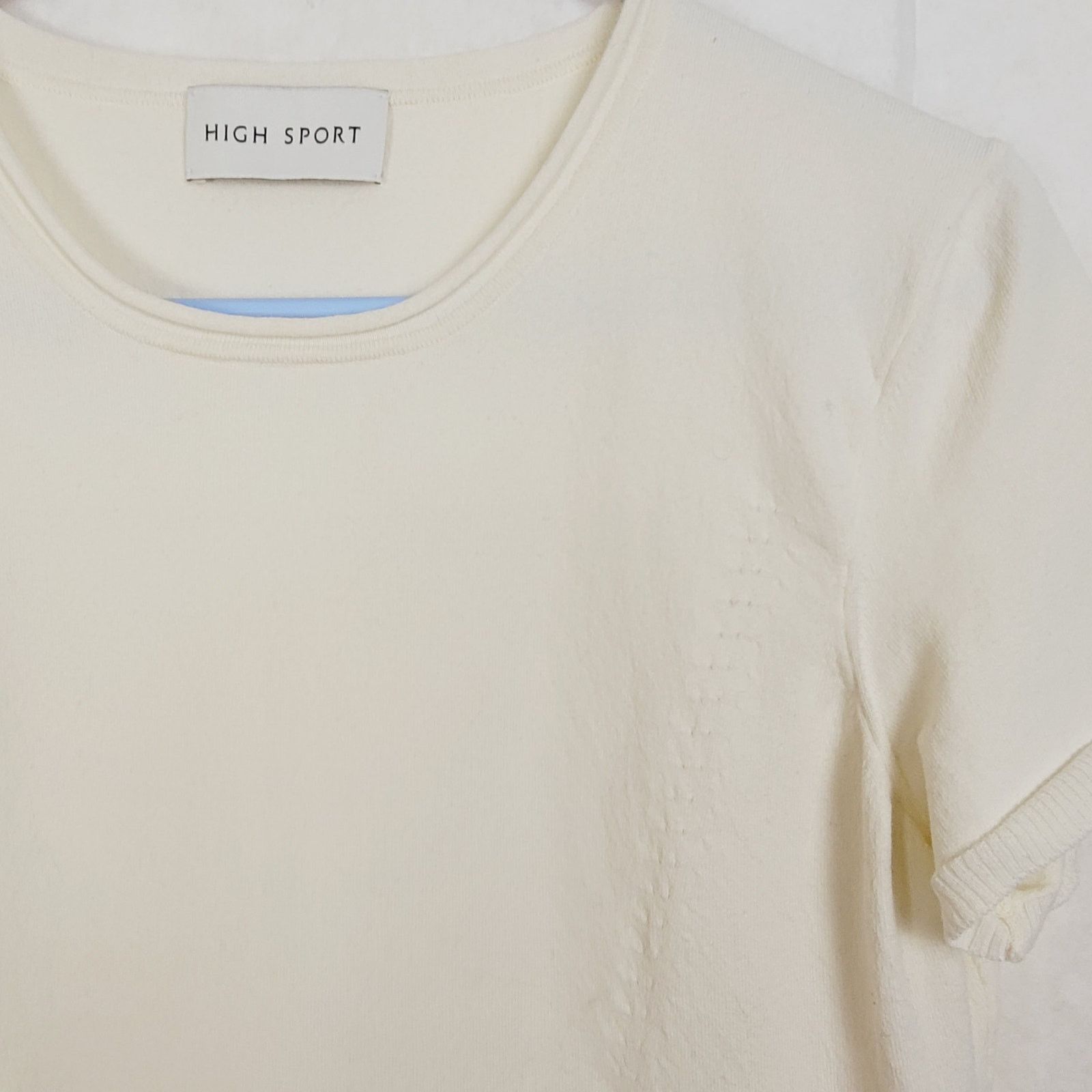 Other High Sport Nat ivory cotton blend jacquard knit top size L Size L / US 10 / IT 46 - 4 Thumbnail