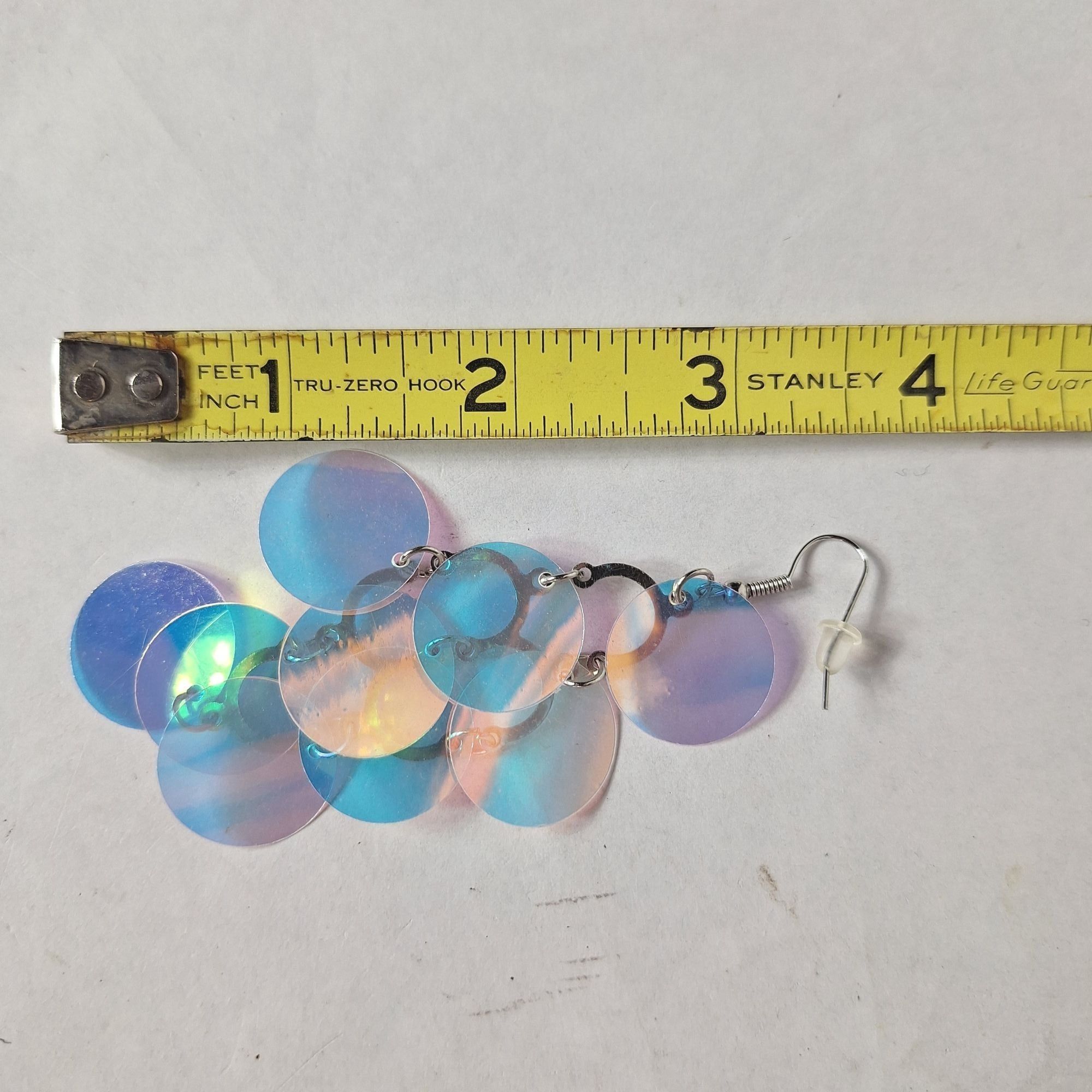 Other Iridescent Holographic Disc Dangle Earrings Mermaidcore Fest Size ONE SIZE - 2 Thumbnail