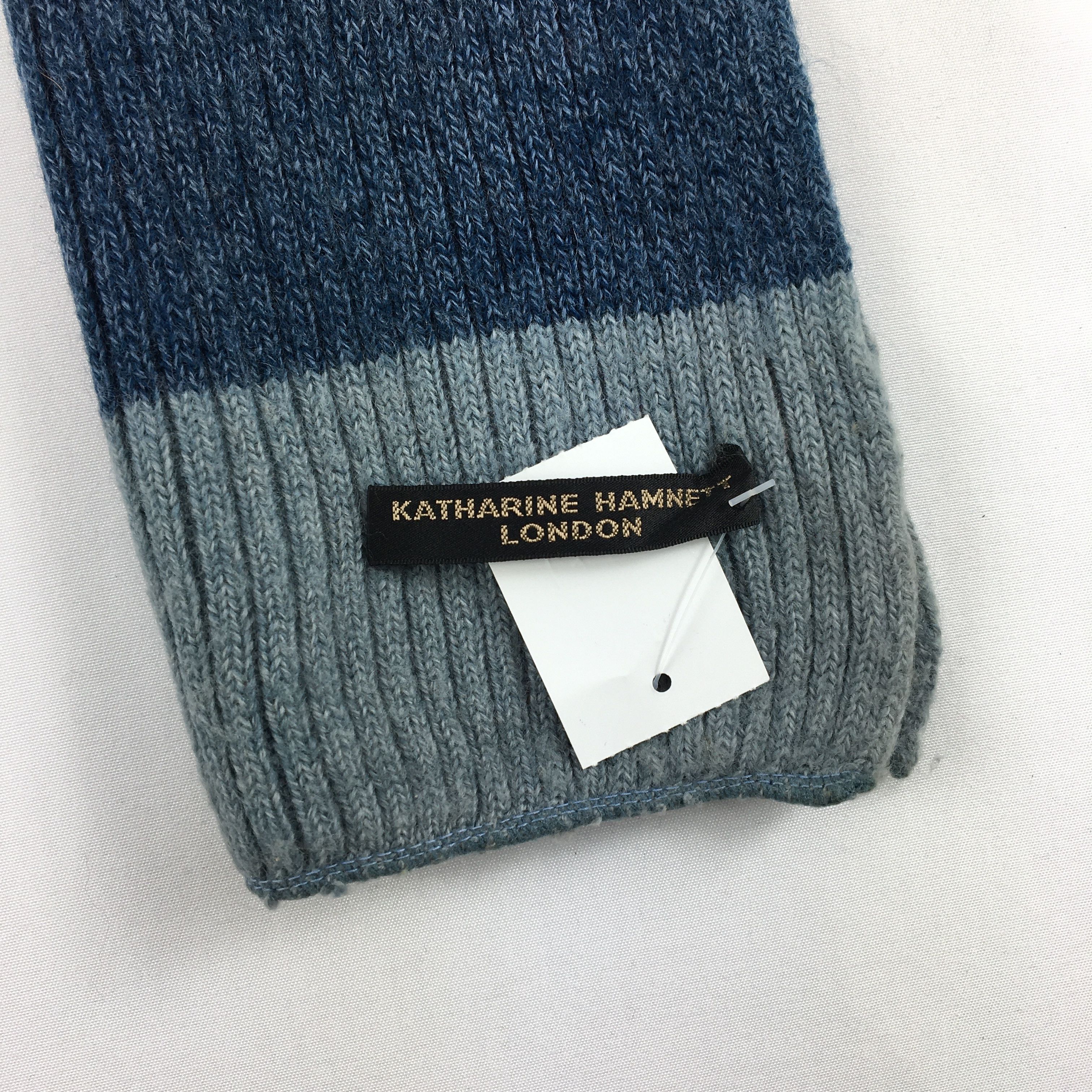 Katharine Hamnett London × Vintage Vintage Katharine Hammnet Scarf Muffler Wool Cashmere Scarve Size ONE SIZE - 4 Thumbnail