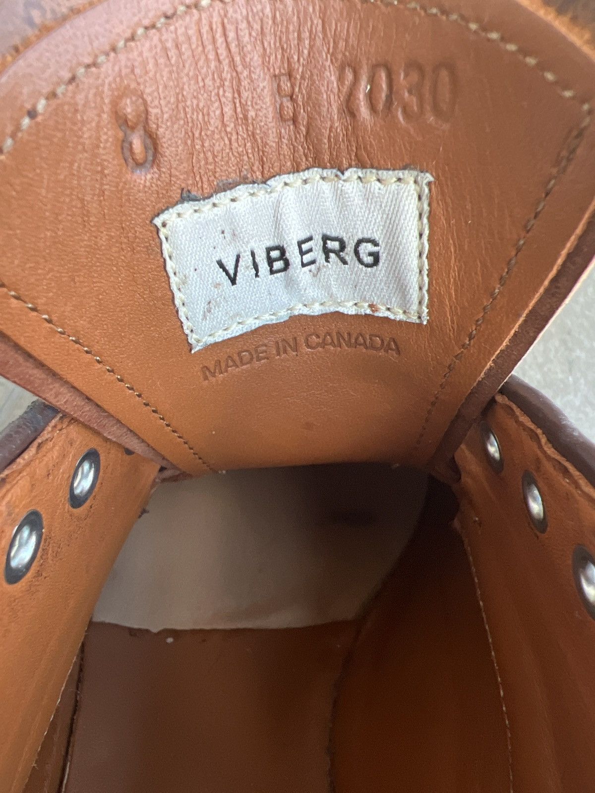 Viberg Viberg Rockland Blucher - Color 8 Boxboard Shell Cordovan Size US 8 / EU 41 - 3 Thumbnail