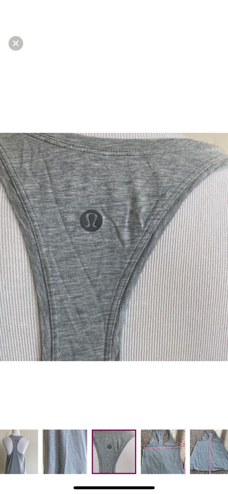 Lululemon Lululemon grey cool racerback tank top Size S / US 4 / IT 40 - 4 Thumbnail